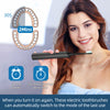Mitimi D36 Sonic Electric Toothbrush for Adults and Kids, with 2 Brush Heads, Wireless Fast Charge, 5 Modes and 3 Intensities, 2 Minutes Built in Smart Timer, Black
